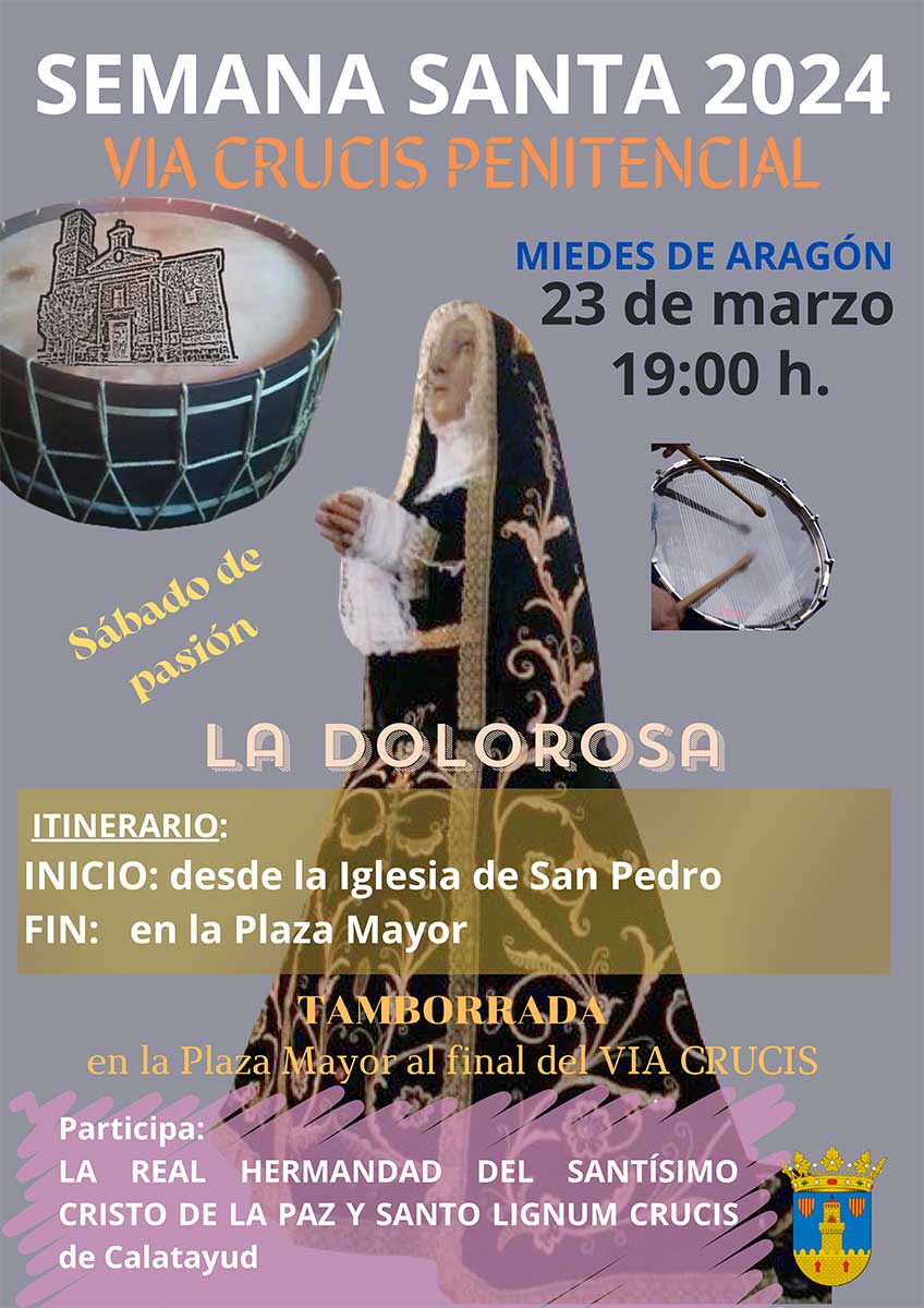 Via Crucis Miedes de Aragón 2024