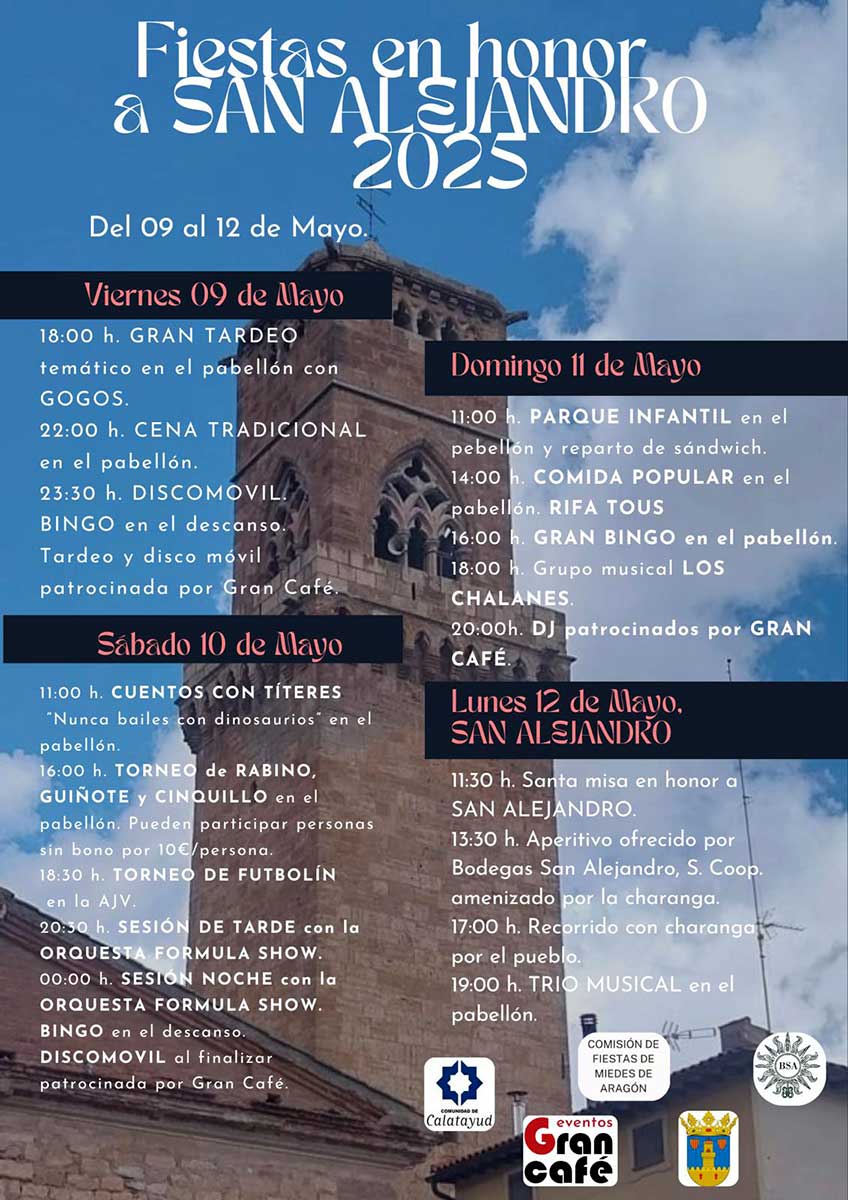 FIESTAS S. ALEJANDRO 2025