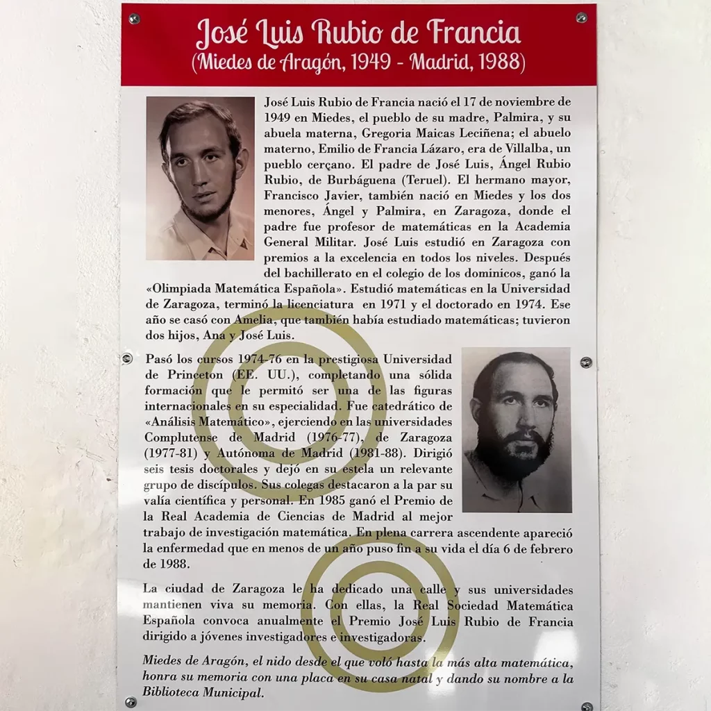 Homenaje a José Luis Rubio de Francia