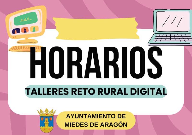 Horarios CURSOS RETO RURAL DIGITAL