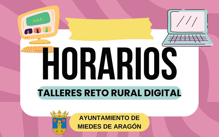 Horarios CURSOS RETO RURAL DIGITAL