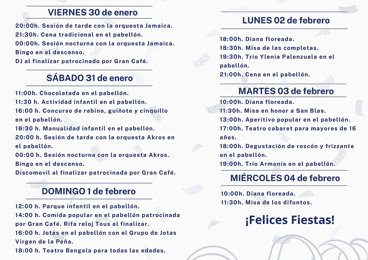 Fiestas en Honor a San Blas